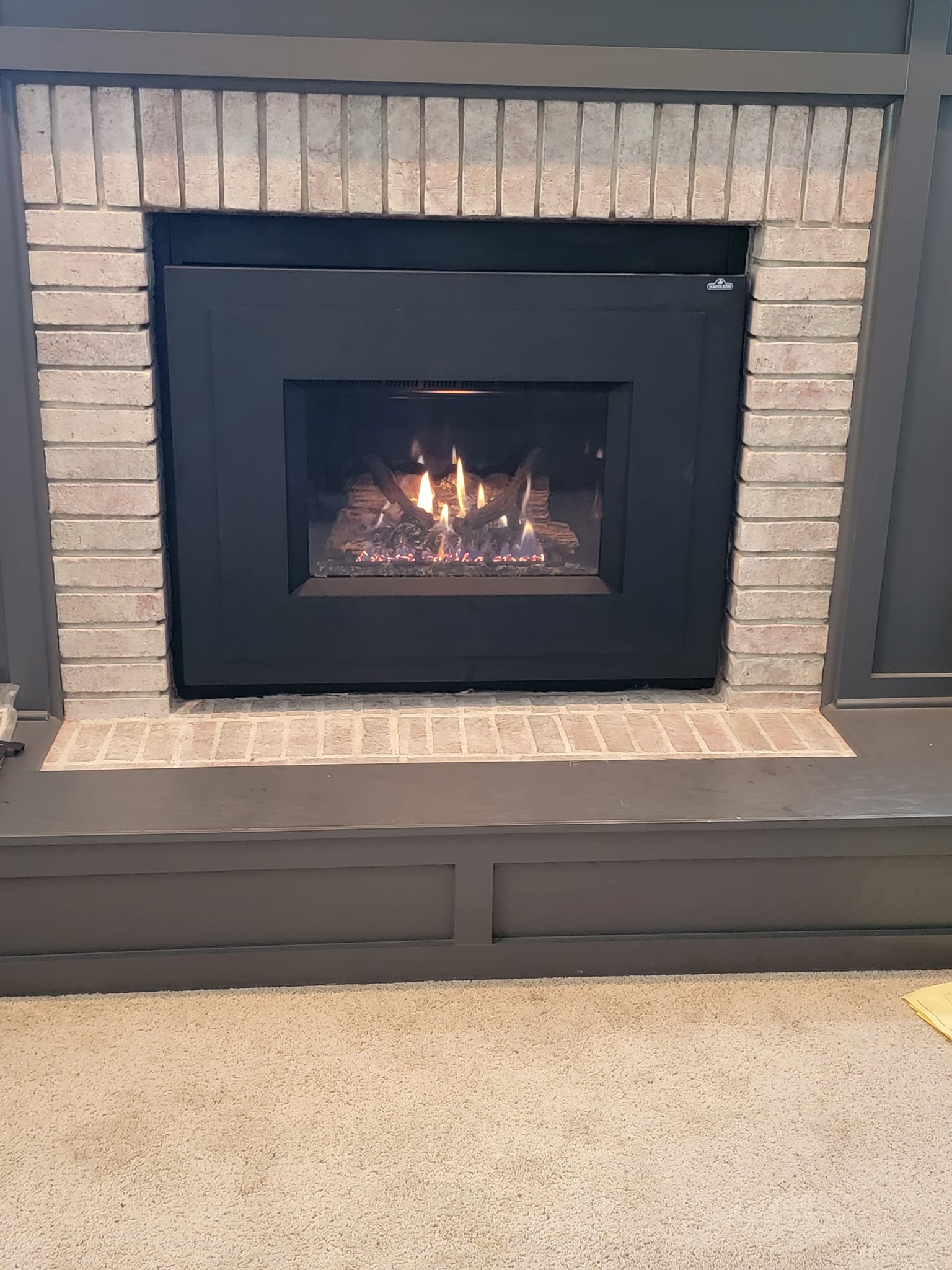 Old Gas Logs to New Gas Insert After