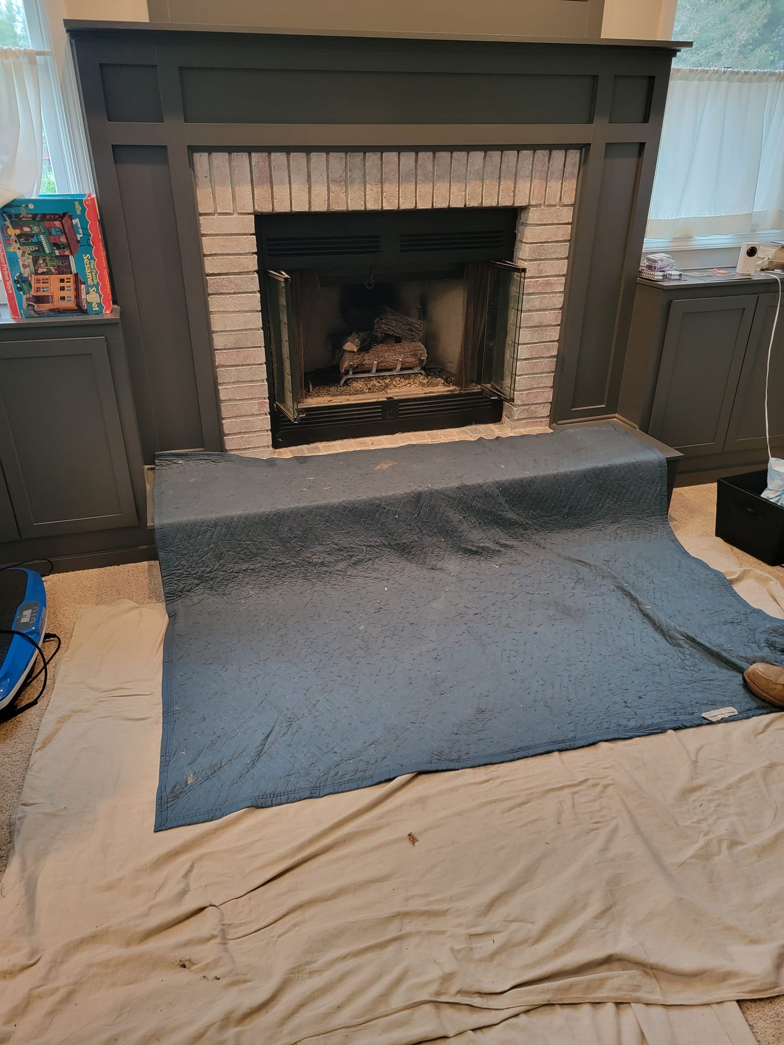 Old Gas Logs to New Gas Insert Home Prep